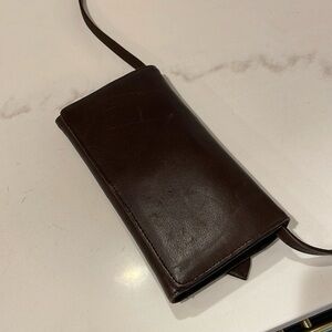 * Eddie Bauer Wallet Crossbody Leather